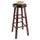 Maria Cushioned Bar Stool, 2-Pc Set, Espresso & Walnut - Winsome Wood