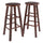 Element Bar Stools, 2-Pc Set, Walnut - Winsome Wood