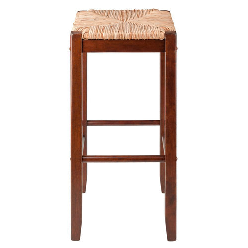 Kaden 2-PC Set Bar Stools Rush Seat - Winsome Wood