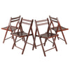 Robin 4-PC Folding Chair Set Walnut - Winsome Wood