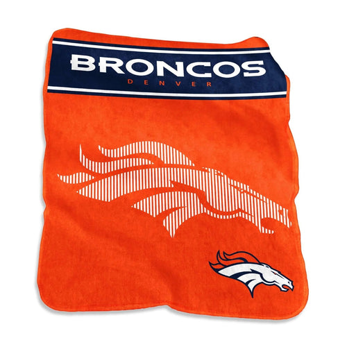 Denver Broncos Blanket 60x80 Raschel Throw - Logo Brands