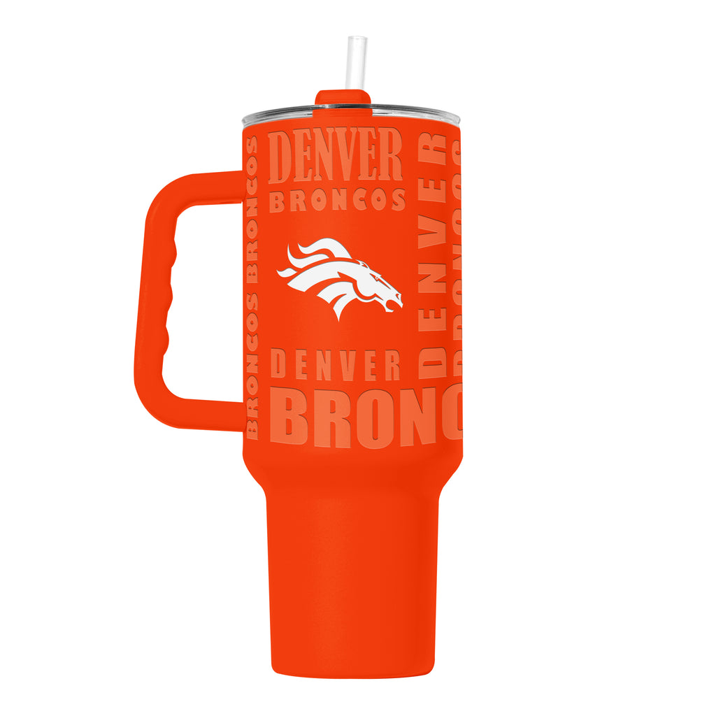 Denver Broncos Tumbler 40oz Powder Coat Replay - Logo Brands