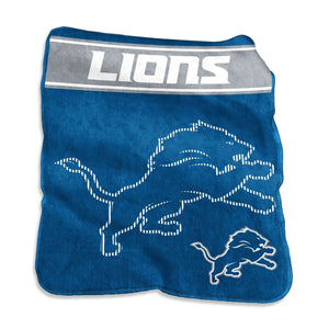 Detroit Lions Blanket 60x80 Raschel Throw - Logo Brands