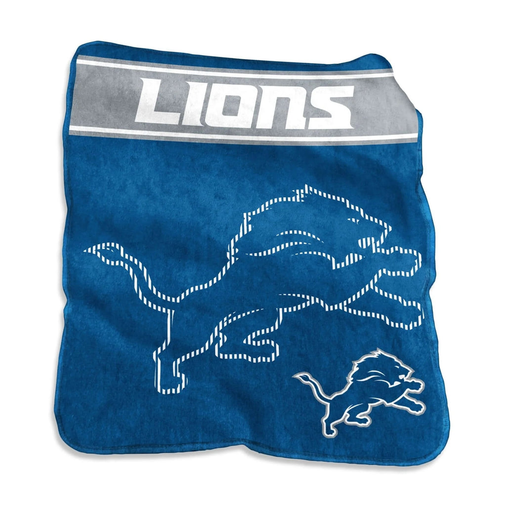 Detroit Lions Blanket 60x80 Raschel Throw - Logo Brands
