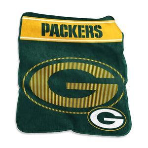 Green Bay Packers Blanket 60x80 Raschel Throw - Logo Brands