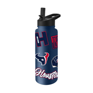 Houston Texans Quencher Bottle 34oz Stainless Steel Dreamweave - Logo Brands