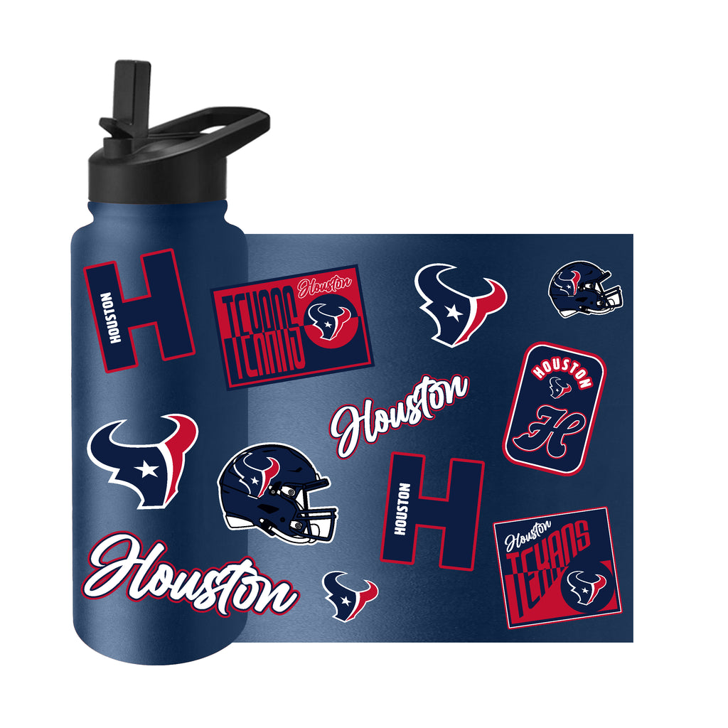 Houston Texans Quencher Bottle 34oz Stainless Steel Dreamweave - Logo Brands
