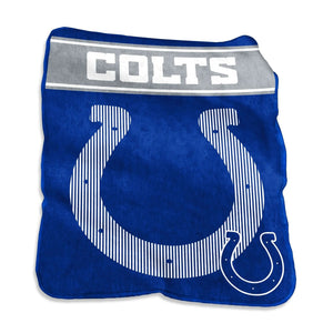 Indianapolis Colts Blanket 60x80 Raschel Throw - Logo Brands