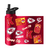 Kansas City Chiefs Quencher Bottle 34oz Stainless Steel Dreamweave - Logo Brands