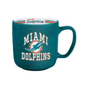 Miami Dolphins Coffee Mug 15oz Stripe Design - Logo Brands