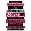 Arizona Cardinals Sign 11x17 Wood Family Word - WinCraft