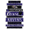 Baltimore Ravens Sign 11x17 Wood Family Word - WinCraft