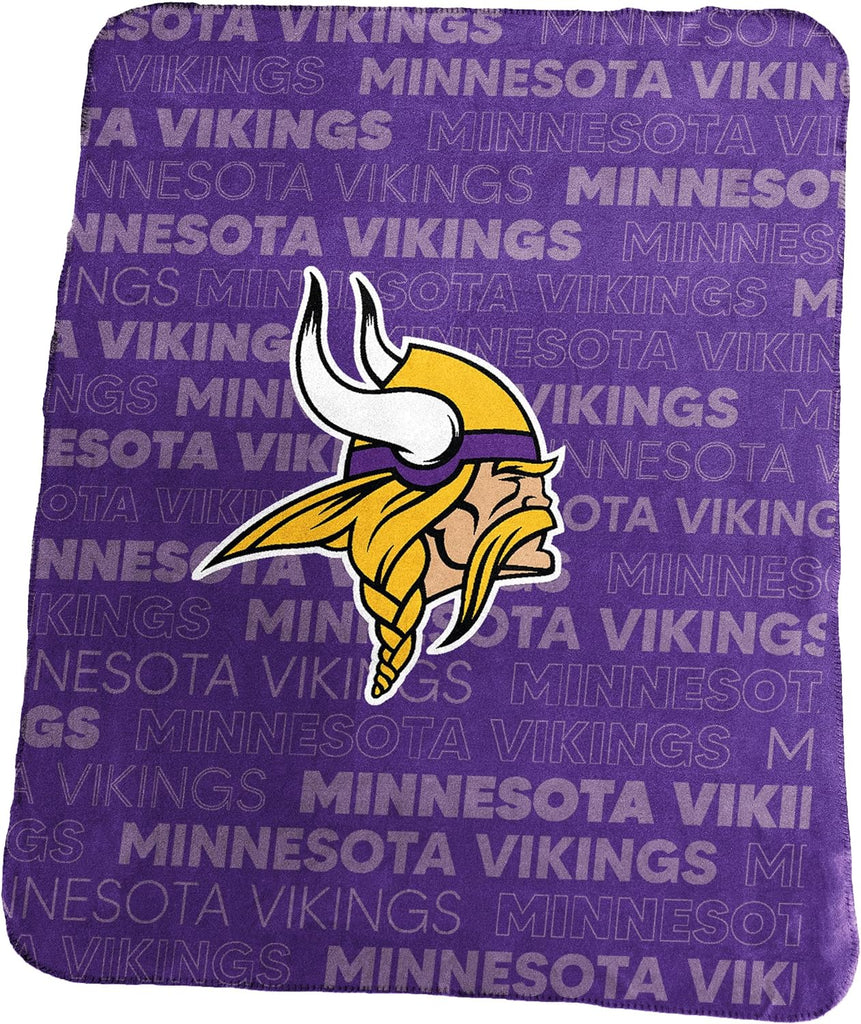 Minnesota Vikings Blanket 50x60 Fleece Classic - Logo Brands