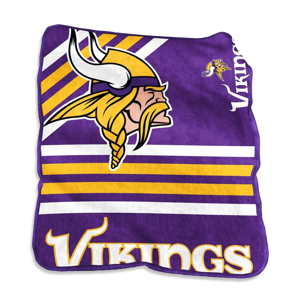 Minnesota Vikings Blanket 50x60 Raschel Throw - Logo Brands