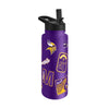 Minnesota Vikings Quencher Bottle 34oz Stainless Steel Dreamweave - Logo Brands