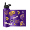 Minnesota Vikings Quencher Bottle 34oz Stainless Steel Dreamweave - Logo Brands
