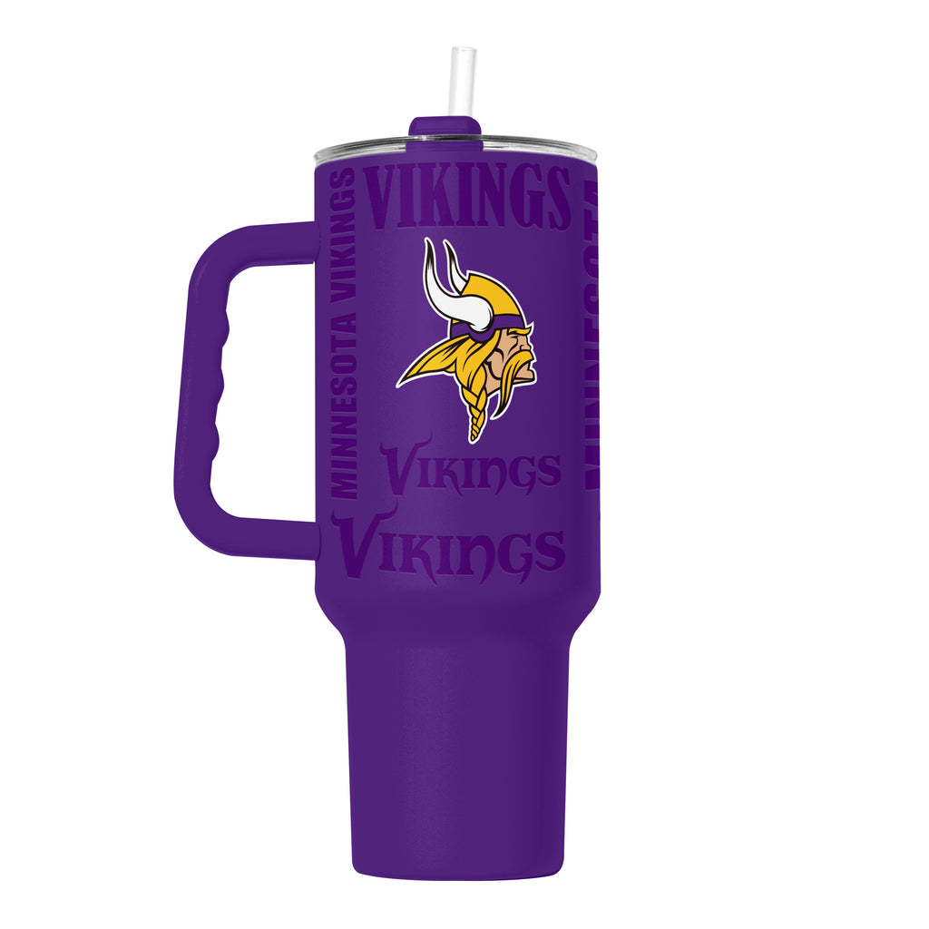 Minnesota Vikings Tumbler 40oz Powder Coat Replay - Logo Brands