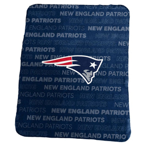 New England Patriots Blanket Classic Fleece - Logo Brands