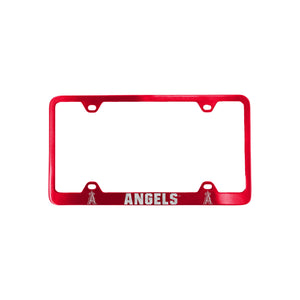 Los Angeles Angels License Plate Frame Laser Cut Red - Fremont Die