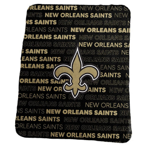 New Orleans Saints Blanket Classic Fleece - Logo Brands