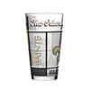 New Orleans Saints Pint Glass 16oz Quilted Stained Boxed - Logo Brands