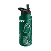 New York Jets Quencher Bottle 34oz Stainless Steel Dreamweave - Logo Brands