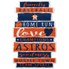 Houston Astros Sign 11x17 Wood Family Word - WinCraft