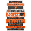 Baltimore Orioles Sign 11x17 Wood Family Word - WinCraft