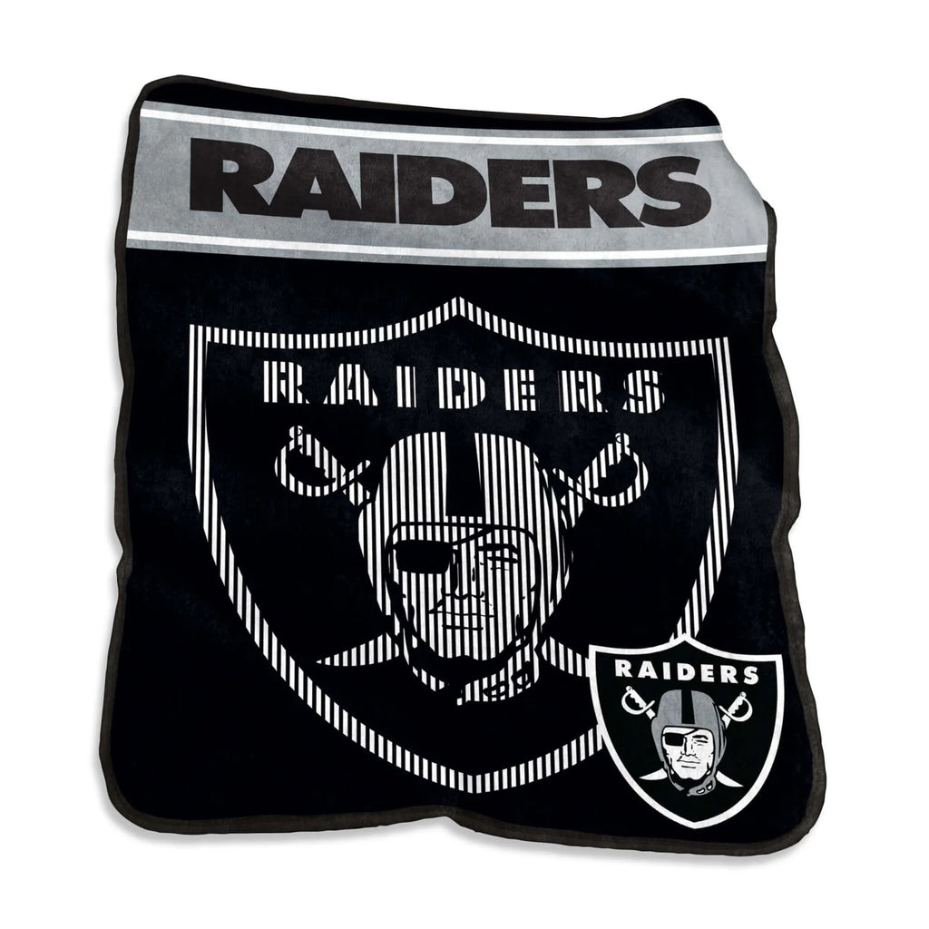 Las Vegas Raiders Blanket 60x80 Raschel Throw - Logo Brands