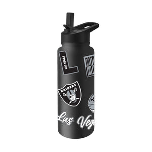 Las Vegas Raiders Quencher Bottle 34oz Stainless Steel Dreamweave - Logo Brands