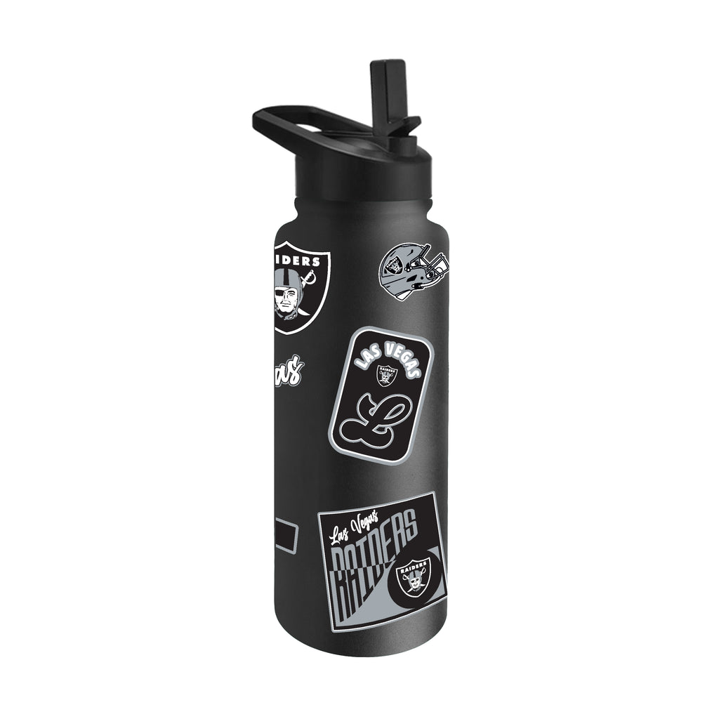 Las Vegas Raiders Quencher Bottle 34oz Stainless Steel Dreamweave - Logo Brands