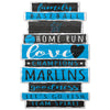 Miami Marlins Sign 11x17 Wood Family Word - WinCraft
