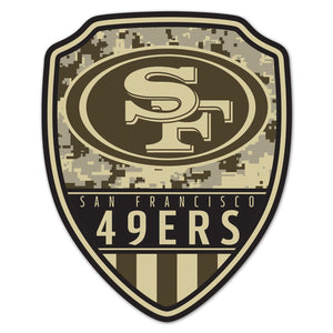 San Francisco 49ers Sign Wood 11x14 Shield Shape - WinCraft