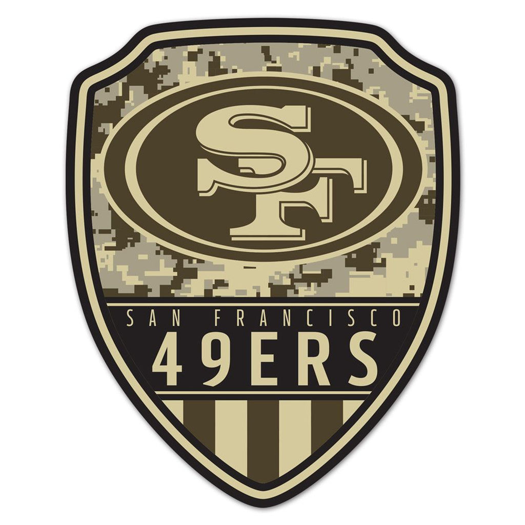 San Francisco 49ers Sign Wood 11x14 Shield Shape - WinCraft