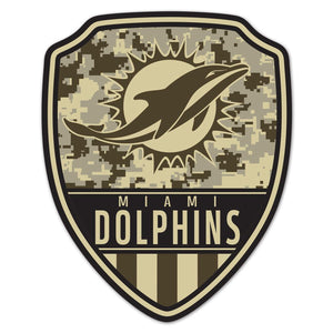 Miami Dolphins Sign Wood 11x14 Shield Shape - WinCraft