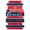 Washington Nationals Sign 11x17 Wood Family Word - WinCraft
