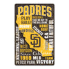 San Diego Padres Sign 11x17 Wood Wordage - WinCraft