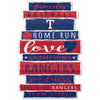 Texas Rangers Sign 11x17 Wood Family Word - WinCraft