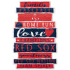 Boston Red Sox Sign 11x17 Wood Family Word - WinCraft