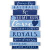 Kansas City Royals Sign 11x17 Wood Family Word - WinCraft