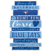 Toronto Blue Jays Sign 11x17 Wood Family Word Design - WinCraft