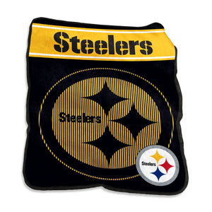 Pittsburgh Steelers Blanket 60x80 Raschel Throw - Logo Brands