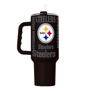 Pittsburgh Steelers Tumbler 40oz Powder Coat Replay - Logo Brands