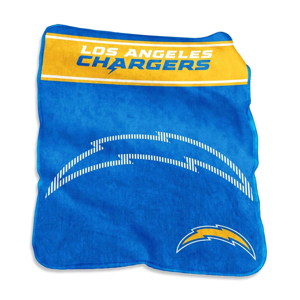 Los Angeles Chargers Blanket 60x80 Raschel Throw - Logo Brands
