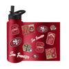 San Francisco 49ers Quencher Bottle 34oz Stainless Steel Dreamweave - Logo Brands