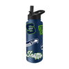 Seattle Seahawks Quencher Bottle 34oz Stainless Steel Dreamweave - Logo Brands