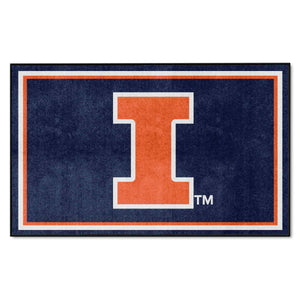 Fanmats - University of Illinois 4x6 Rug 44''x71''