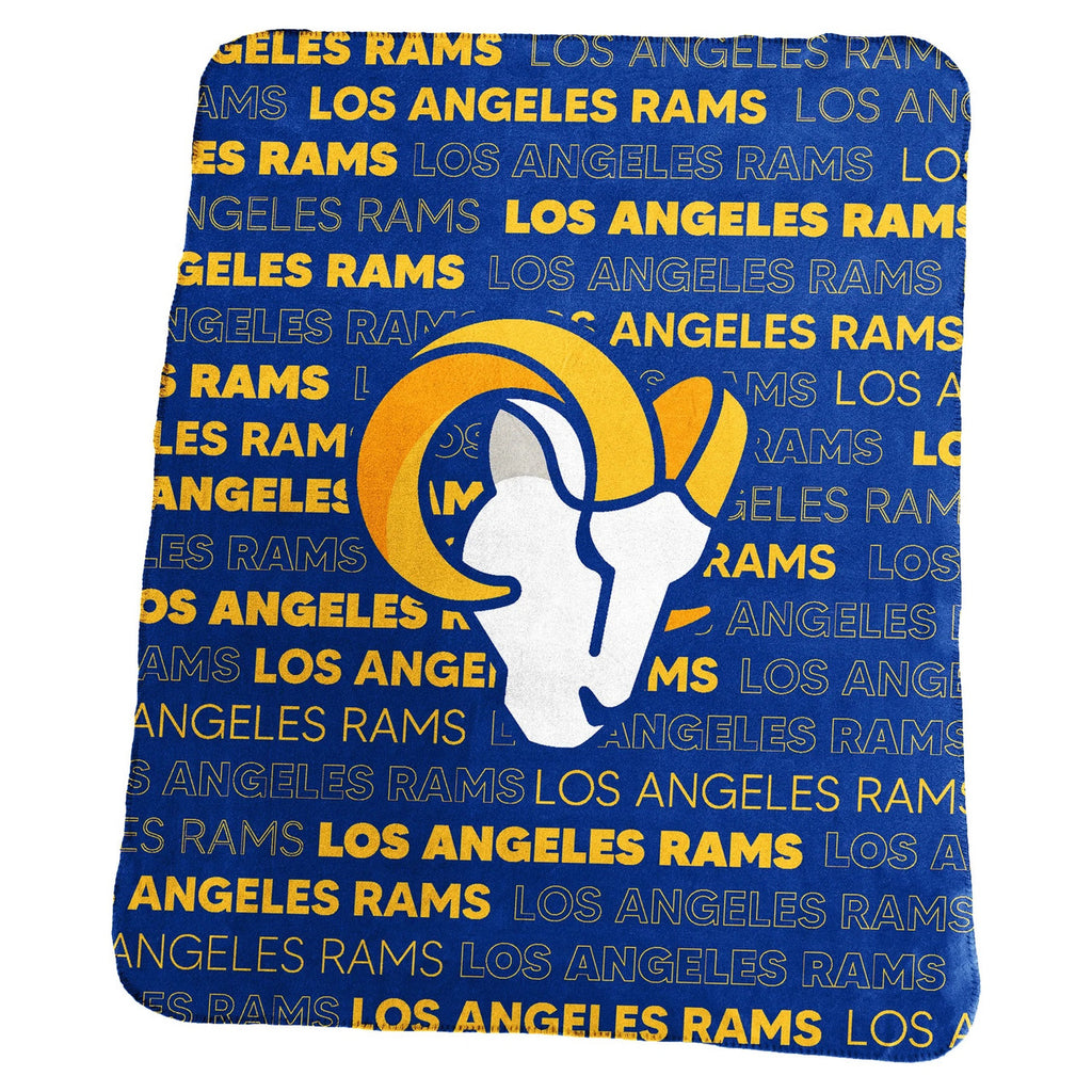 Los Angeles Rams Blanket 50x60 Fleece Classic - Logo Brands