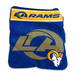 Los Angeles Rams Blanket 60x80 Raschel Throw - Logo Brands