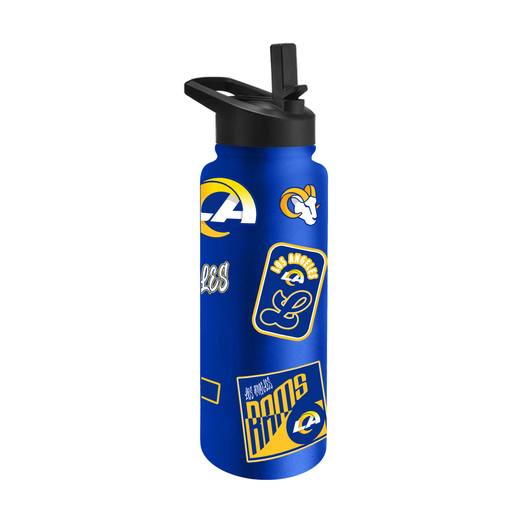 Los Angleles Rams Quencher Bottle 34oz Stainless Steel Dreamweave - Logo Brands